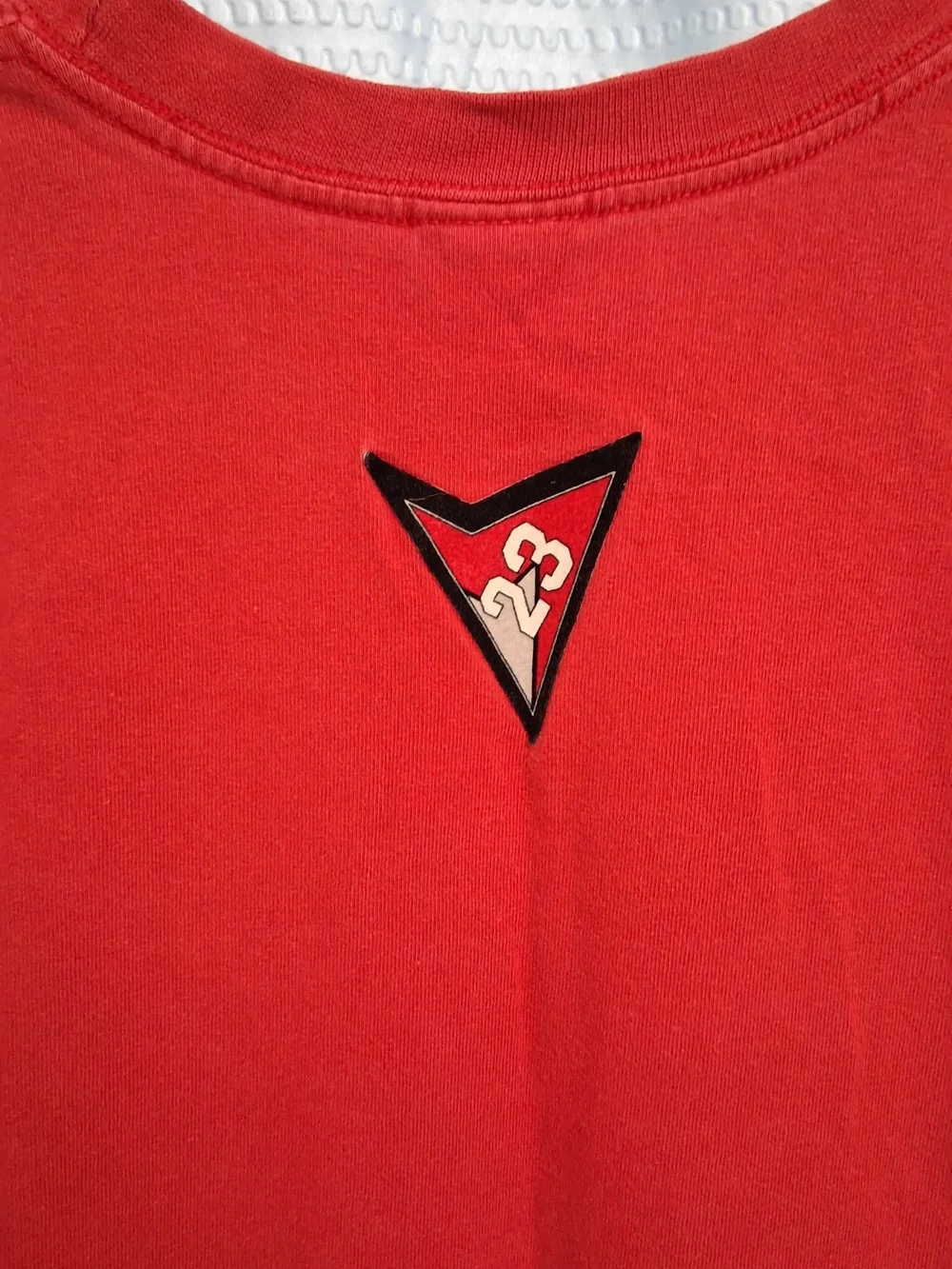 Vintage Jordan Red Crewneck Sweatshirt with Black Jumpman Tag